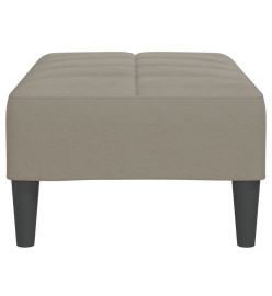 Repose-pied Gris clair 78x56x32 cm Velours