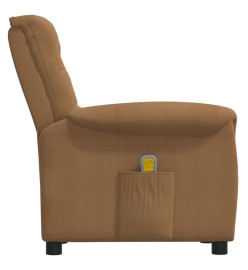 Fauteuil de massage Taupe Tissu microfibre