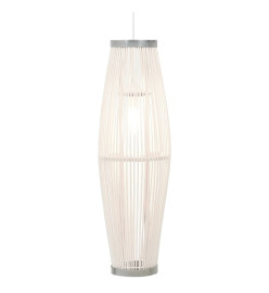 Lampe suspendue Blanc Osier 40 W 27x68 cm Ovale E27