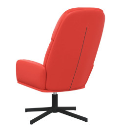 Chaise de relaxation Rouge Similicuir