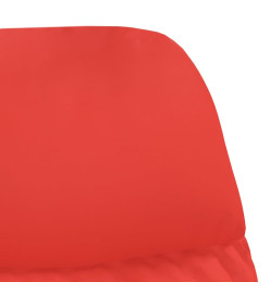 Chaise de relaxation Rouge Similicuir