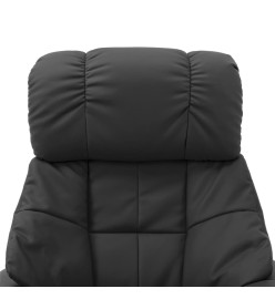 Fauteuil de massage inclinable Gris Similicuir et bois courbé