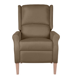 Fauteuil de massage inclinable Taupe Tissu