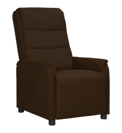 Fauteuil inclinable Marron Similicuir