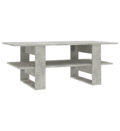 Table basse Gris béton 110x55x42 cm Aggloméré
