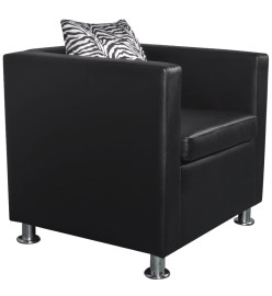 Fauteuil Noir Similicuir