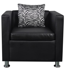 Fauteuil Noir Similicuir