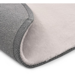 Tapis 160 cm Fausse fourrure de lapin Gris