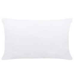 Garnitures de coussin 2 pcs 60x40 cm Blanc