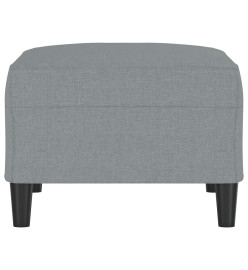 Repose-pied Gris clair 70x55x41 cm Tissu