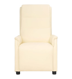 Fauteuil inclinable Crème Similicuir