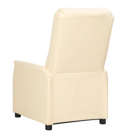 Fauteuil inclinable Crème Similicuir