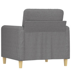 Fauteuil Gris clair 60 cm Tissu