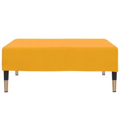 Repose-pied Jaune 78x56x32 cm Velours