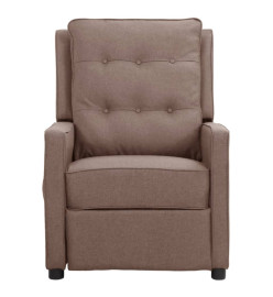 Fauteuil inclinable Taupe Tissu