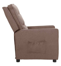 Fauteuil inclinable Taupe Tissu