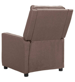 Fauteuil inclinable Taupe Tissu