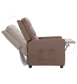 Fauteuil inclinable Taupe Tissu