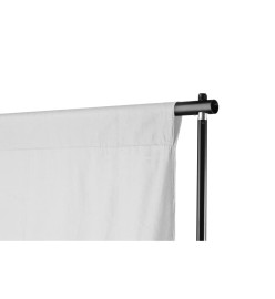 Support de fond télescopique et toile de fond blanc 3x5 m