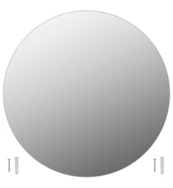 Miroirs muraux 2 pcs 50 cm Rond Verre