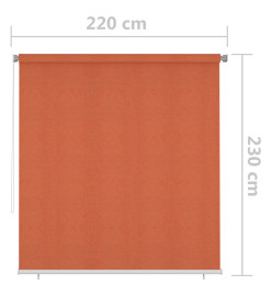 Store roulant d'extérieur 220x230 cm Orange