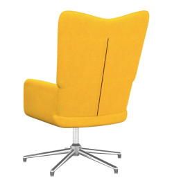 Chaise de relaxation Jaune moutarde Tissu