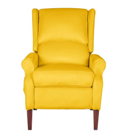 Fauteuil de massage inclinable Jaune Velours