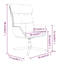 Chaise de relaxation Marron Similicuir