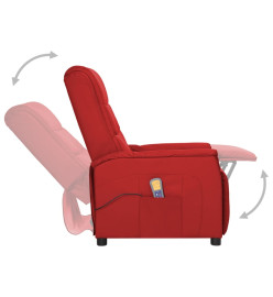 Fauteuil de massage Rouge bordeaux Similicuir