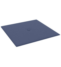 Panneaux muraux 12 pcs Bleu 30x30 cm Tissu 1,08 m²