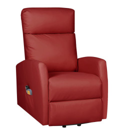 Fauteuil de massage Rouge bordeaux Similicuir