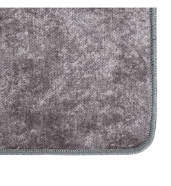 Tapis lavable gris 150x230 cm antidérapant