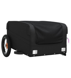 Remorque pour vélo noir 30 kg fer