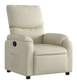 Fauteuil inclinable Crème Similicuir