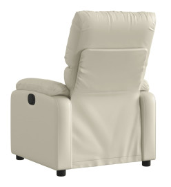 Fauteuil inclinable Crème Similicuir