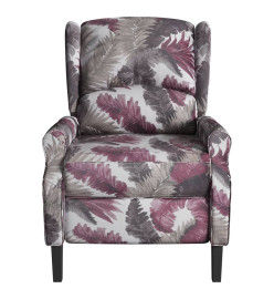 Fauteuil inclinable de massage Motif à fleurs Tissu