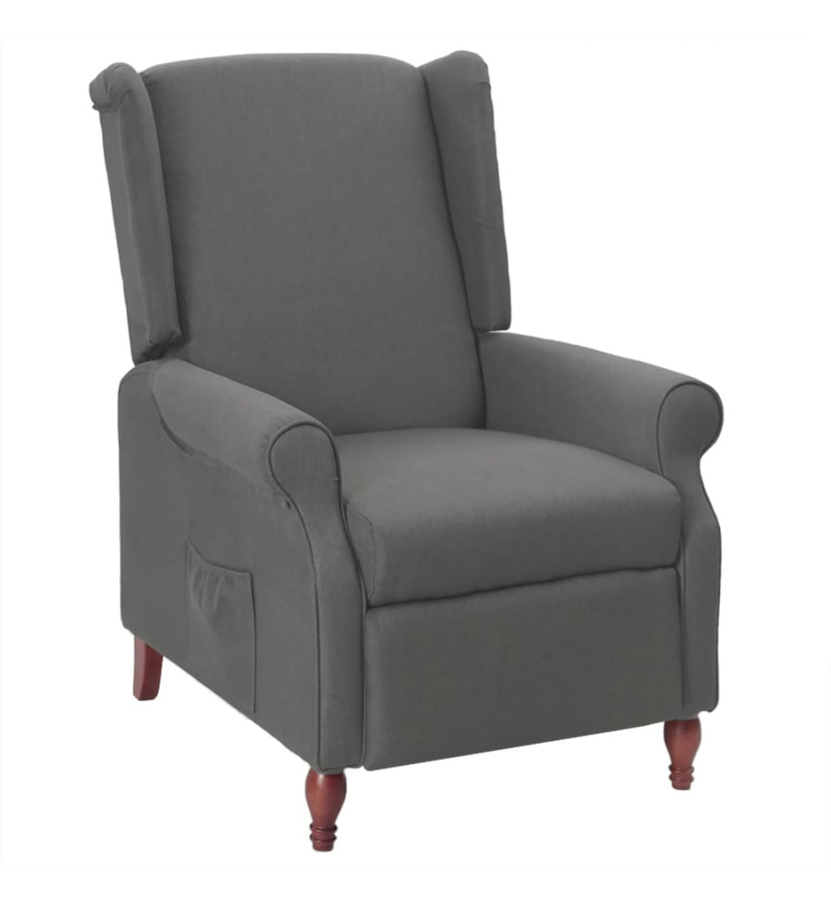 Fauteuil inclinable Gris clair Tissu