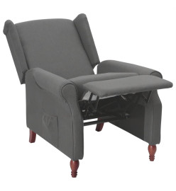 Fauteuil inclinable Gris clair Tissu