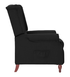 Fauteuil inclinable Noir Tissu