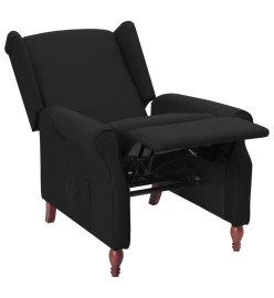 Fauteuil inclinable Noir Tissu