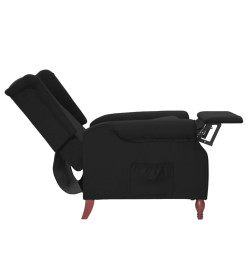 Fauteuil inclinable Noir Tissu