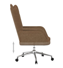 Chaise de relaxation Taupe Tissu