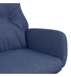 Chaise de relaxation Bleu Tissu