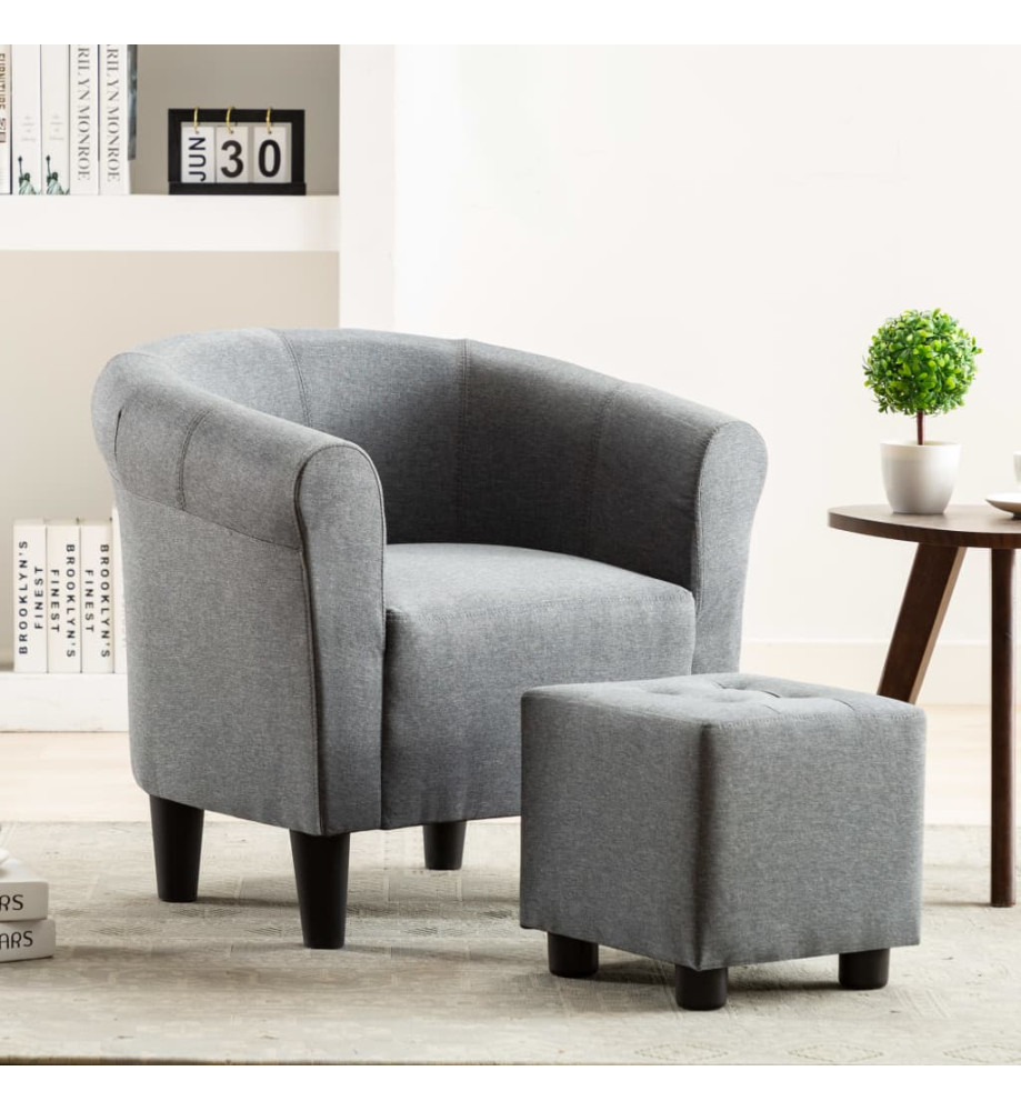 Fauteuil Gris foncé Tissu