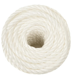 Corde de travail Blanc 14 mm 25 m polypropylène