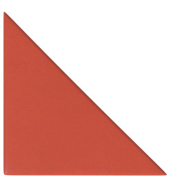 Panneaux muraux 12 pcs Rouge 30x30 cm Similicuir 0,54 m²