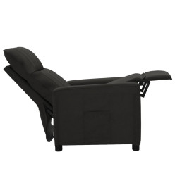 Fauteuil inclinable Noir Tissu