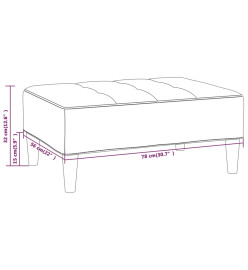 Tabouret Taupe Tissu en microfibre