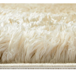 Tapis shaggy à poils hauts Beige 200x290 cm 50 mm