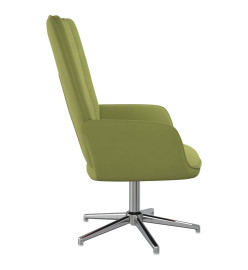 Chaise de relaxation Vert clair Velours